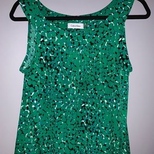 Green Calvin Klein tank top